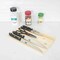 Home Basics Essentials Series 5 Piece Stainless Steel Knife Set with All Natural Wood Cutting Board KS10095 - alternate 3